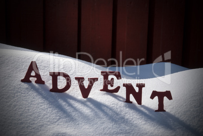 German Word Advent Means Christmas Time On Snow