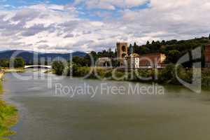 Fluss Arno, Florenz, Toskana