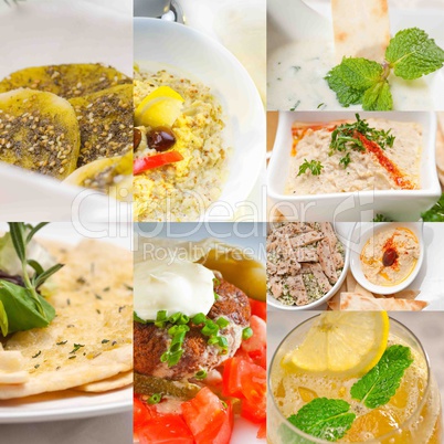 middle east food collage