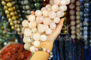 Souvenirs shop in Arab quarter .