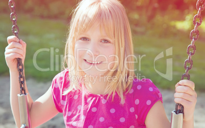 girl on a swing