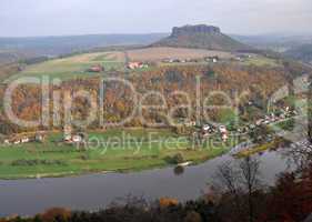 Elbe und Lilienstein