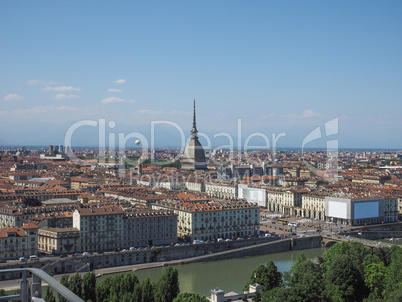 Aerial view of Turin