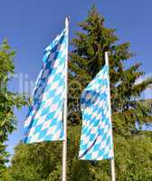 Bayerische Flagge Fahne blau weiß