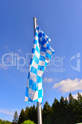 Bayerische Flagge Fahne blau weiß