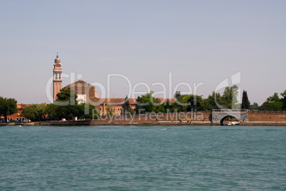 Hafeneinfahrt von Murano in Venedig