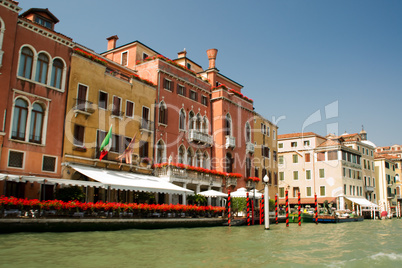 Restaurant am Canale Grande in Venedig