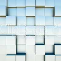 Abstract background with cubes.