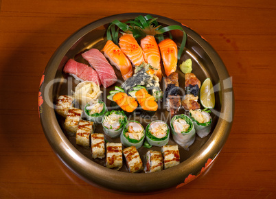 fresh sushi choice combination assortment selection