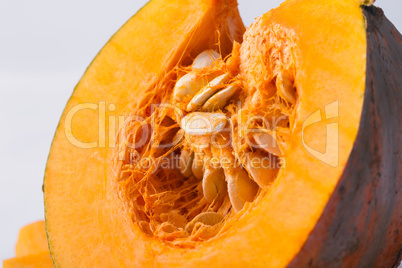 Pumpkin slice isolated