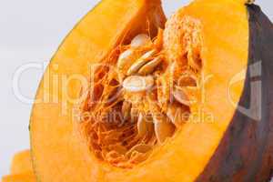 Pumpkin slice isolated