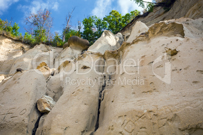 Sand rock engraved