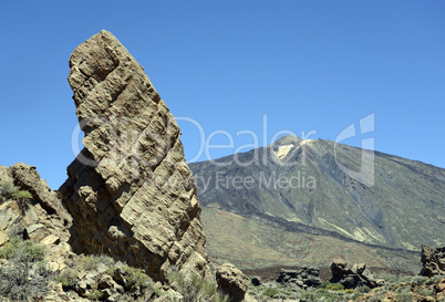 roque torrotito und teide, teneriffa