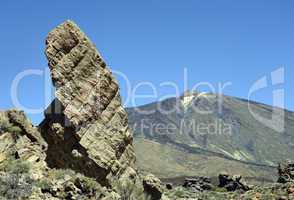 roque torrotito und teide, teneriffa