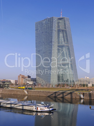 Neubau der Europäischen Zentralbank in Frankfurt am Main