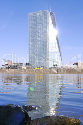 Neubau der Europäischen Zentralbank in Frankfurt am Main