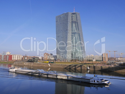 Neubau der Europäischen Zentralbank in Frankfurt am Main