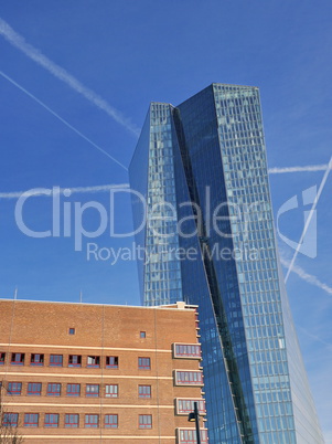 Neubau der Europäischen Zentralbank in Frankfurt am Main