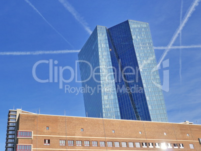 Neubau der Europäischen Zentralbank in Frankfurt am Main
