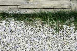 Green grass and stones