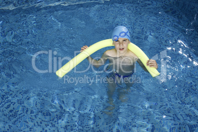 Child in swimming pool