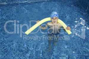 Child in swimming pool