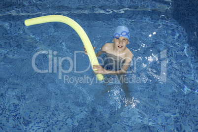 Child in swimming pool