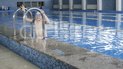 Child in swimming pool