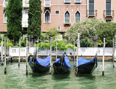 Ancient gondola in Venice