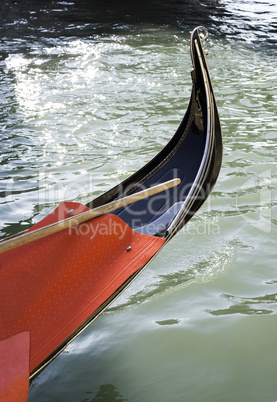 Ancient gondola in Venice