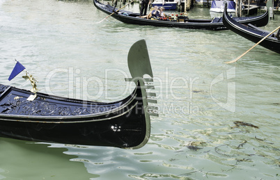 Ancient gondola in Venice