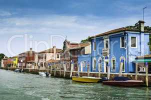 Multicolored houses in Venice