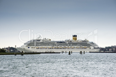 Large passenger cruise ship