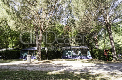 Tent on campsite