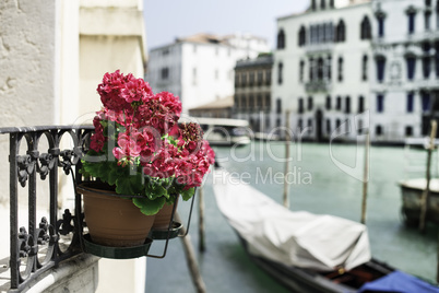 Ancient gondola in Venice