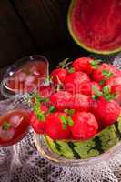 cooled watermelon pie