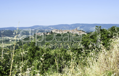 Italian traditional village view