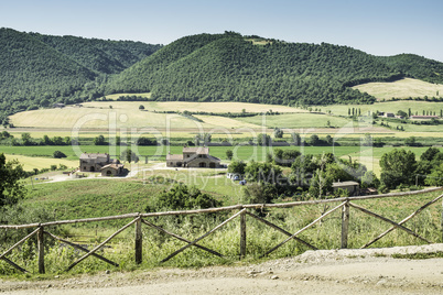 Italian traditional village view