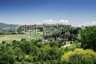 Italian traditional village view.