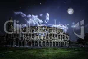 The Colosseum in Rome. Night view