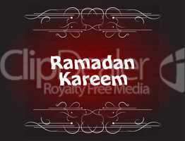 The sultan of eleven months Ramadan greeting card. Holy month of muslim community