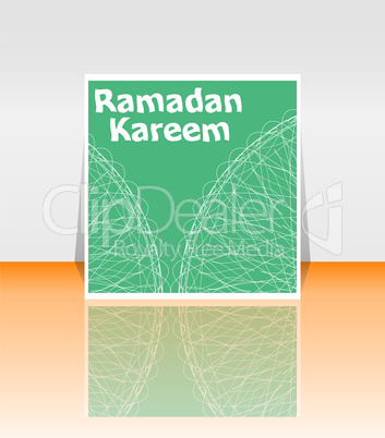 Arabic Islamic calligraphy of text Ramadan Kareem on abstract background