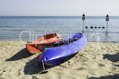 Lifeboat on the beach