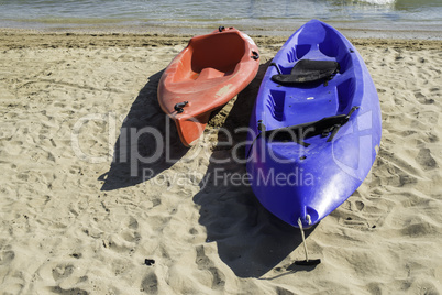 Lifeboat on the beach