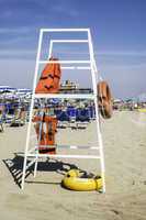 Safety equipment on the beach