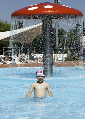 Children in swimming pool