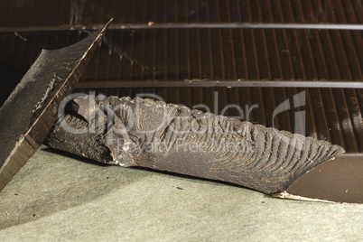 Chocolate bar crushed