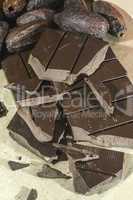 Chocolate bar crushed