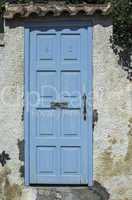Greek blue door