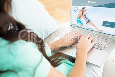 Composite image of dating website
